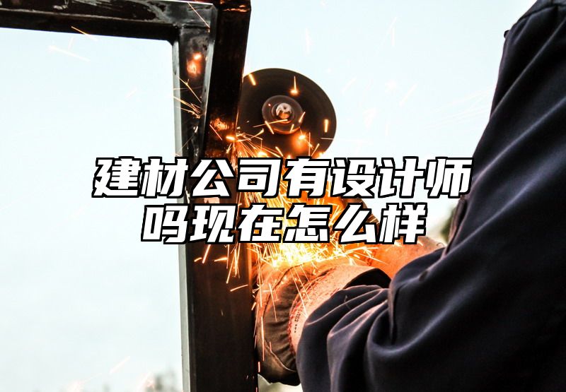 建材公司有设计师吗现在怎么样