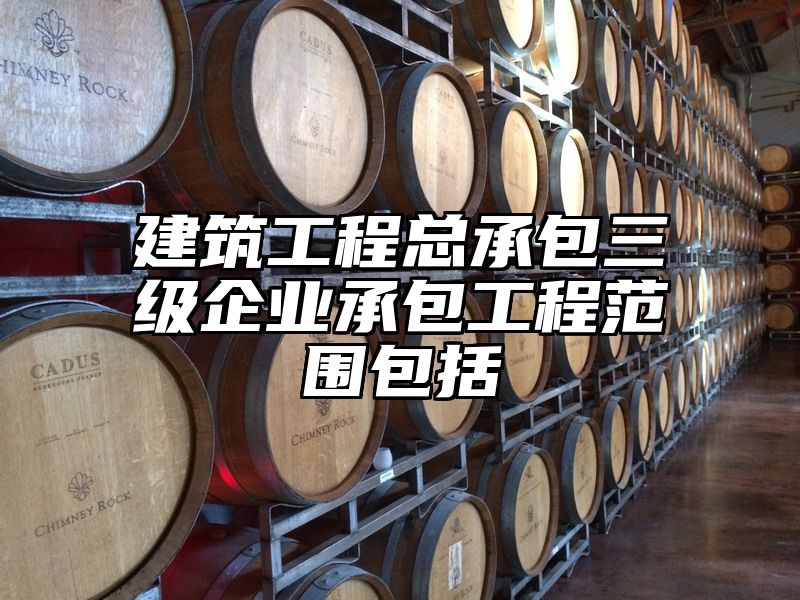 建筑工程总承包三级企业承包工程范围包括