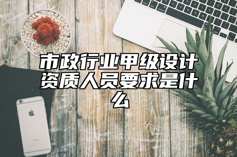 市政行业甲级设计资质人员要求是什么