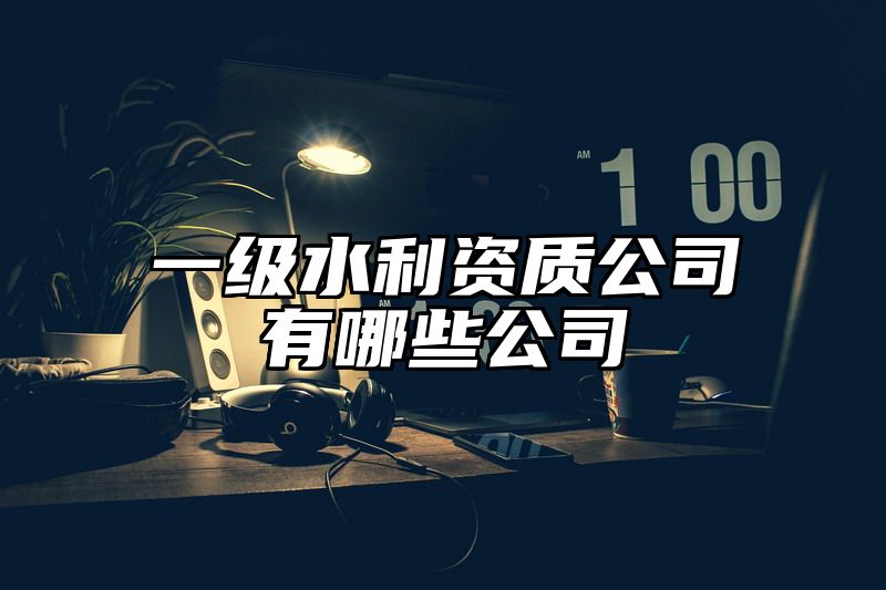 一级水利资质公司有哪些公司