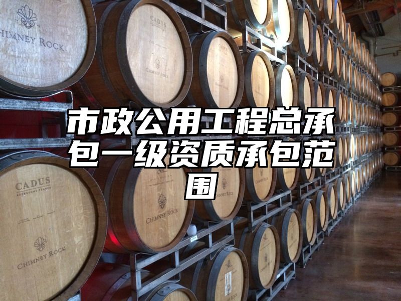 市政公用工程总承包一级资质承包范围