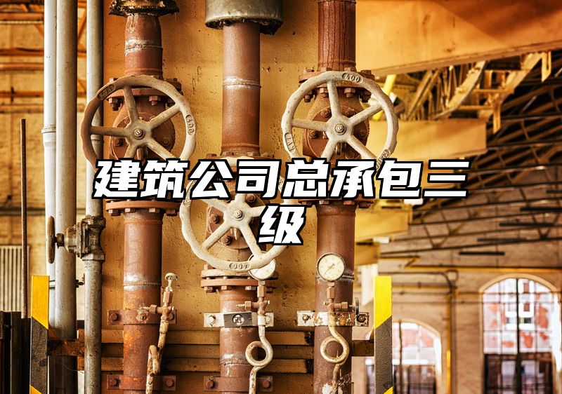 建筑公司总承包三级