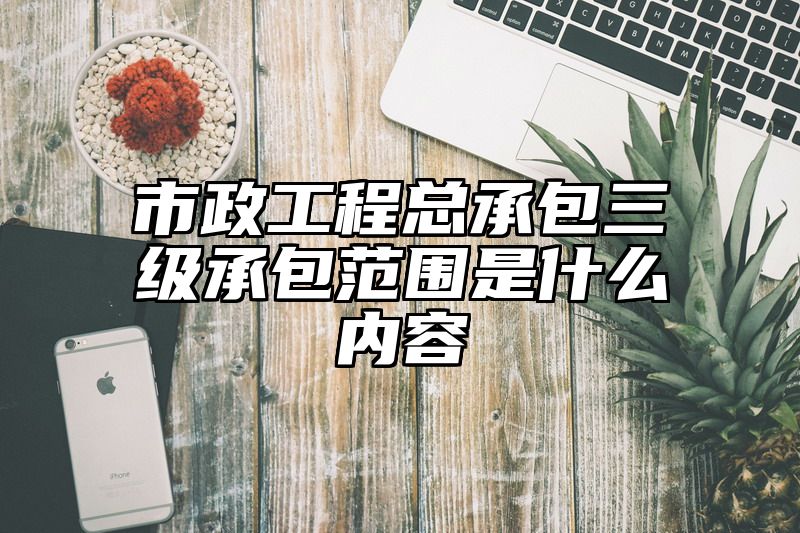 市政工程总承包三级承包范围是什么内容