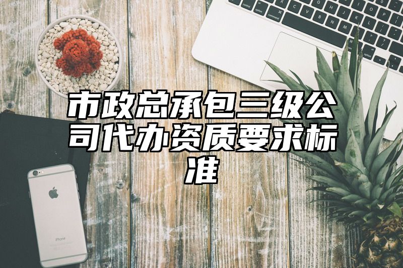 市政总承包三级公司代办资质要求标准