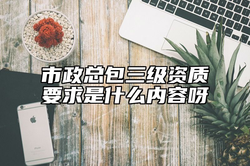 市政总包三级资质要求是什么内容呀