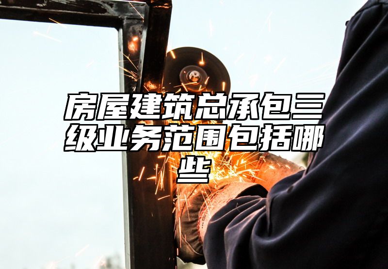 房屋建筑总承包三级业务范围包括哪些