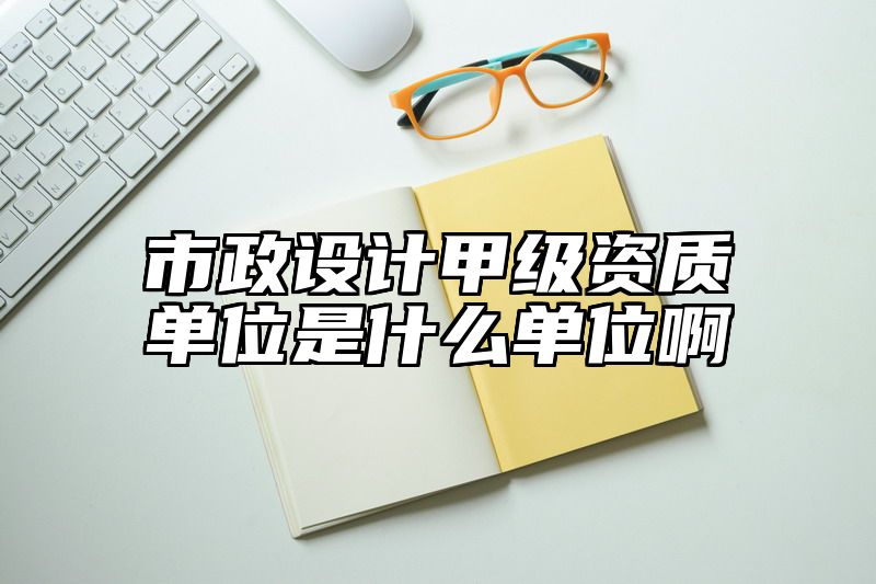 市政设计甲级资质单位是什么单位啊