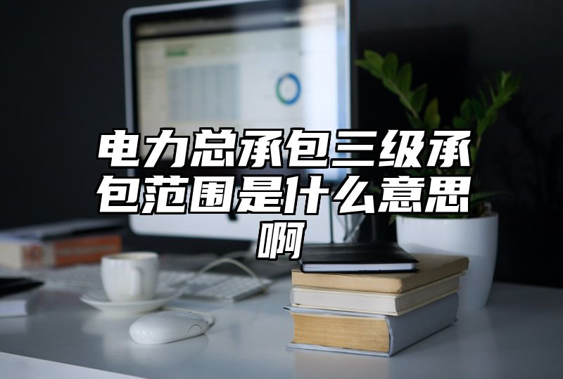 电力总承包三级承包范围是什么意思啊