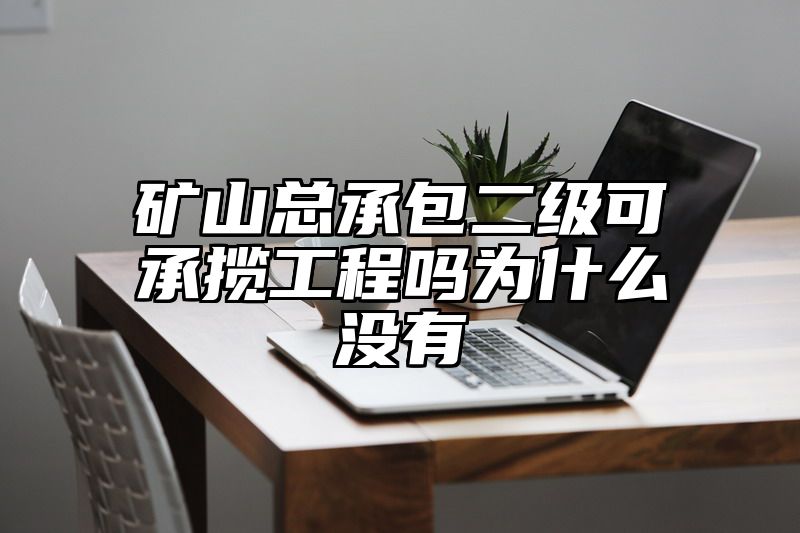 矿山总承包二级可承揽工程吗为什么没有